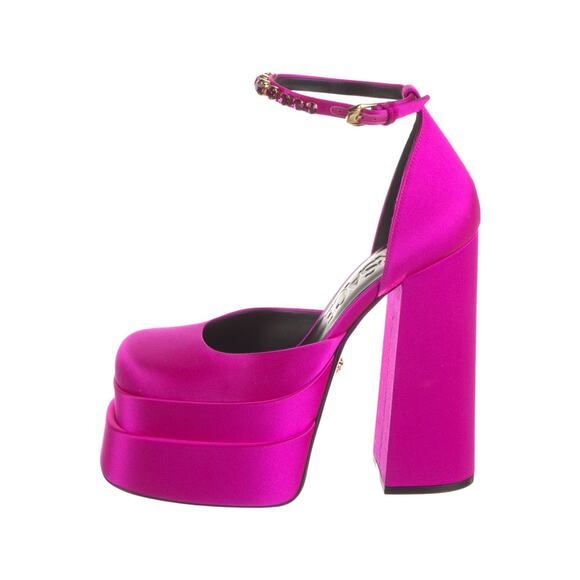 New With Tags ❤️Versace Medusa Satin Platform Pumps❤️ - Picture 1 of 5